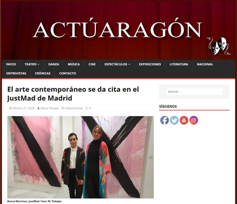 Arena Martinez Projects - Contemporary Art - Actúaragón - Justmad - Press