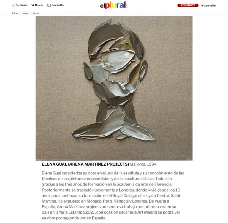 Arena Martinez Projects - Contemporary Art - Elena Gual - El Plural - Press