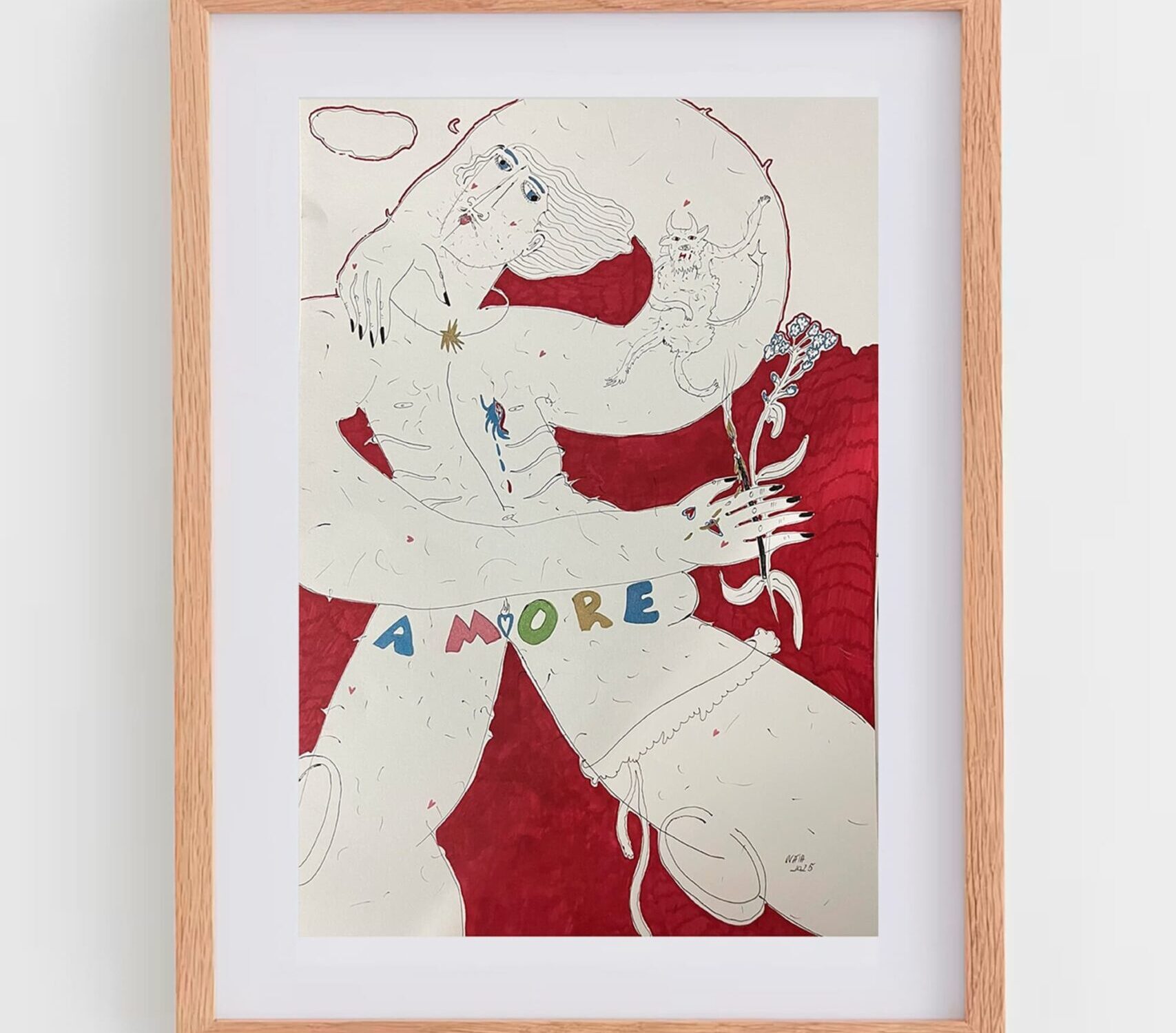 Amore , 2025. Natalia Romanciuc. 42 x 29 cm