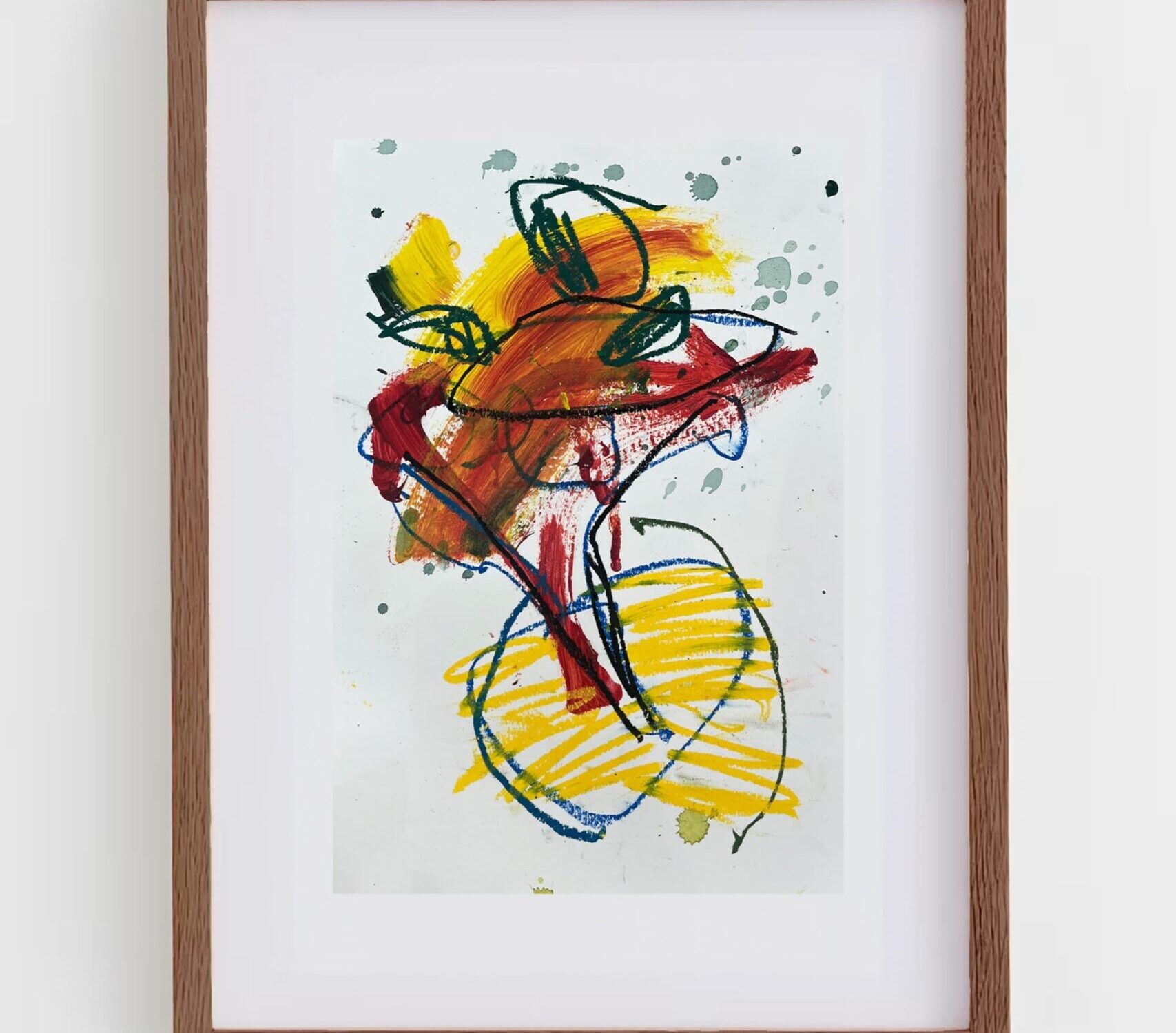 Estudio para jardín con flores 2 , 2025. Luis Olaso. 42 x 30 cm