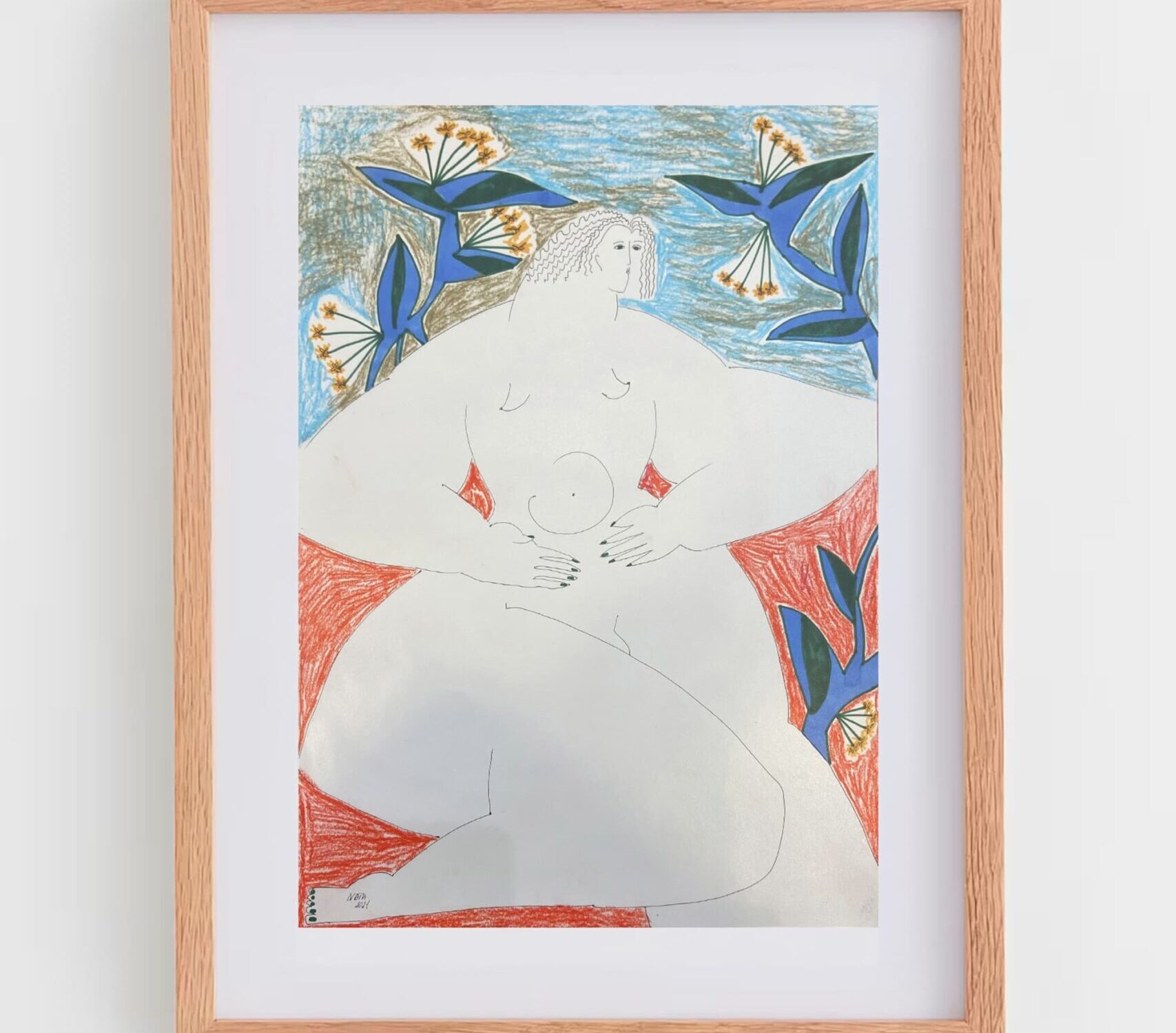 Everything is inside you , 2021. Natalia Romanciuc. 42 x 29 cm