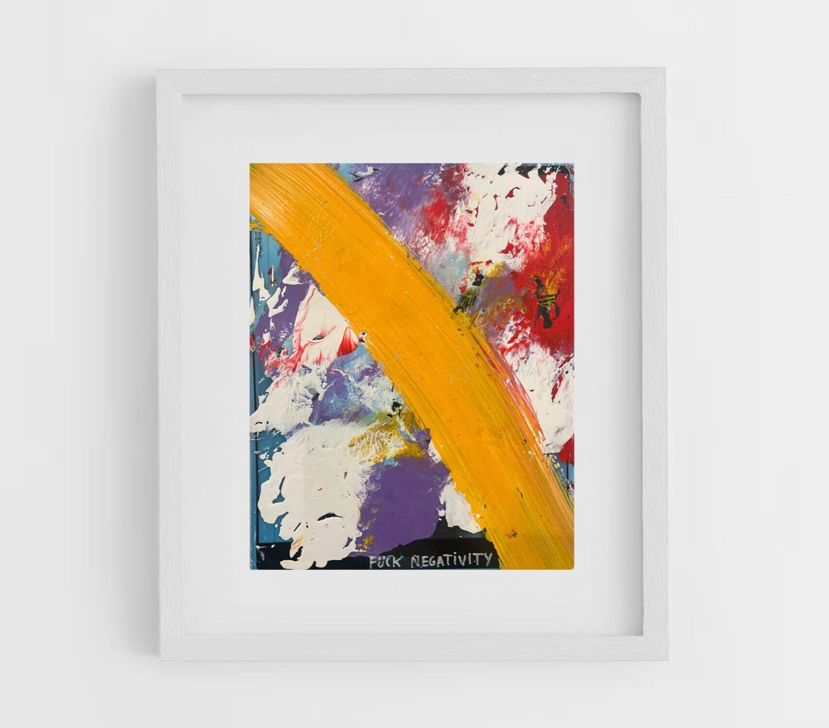 Fuck negativity, 2022. Papartus. 24 x 20 cm